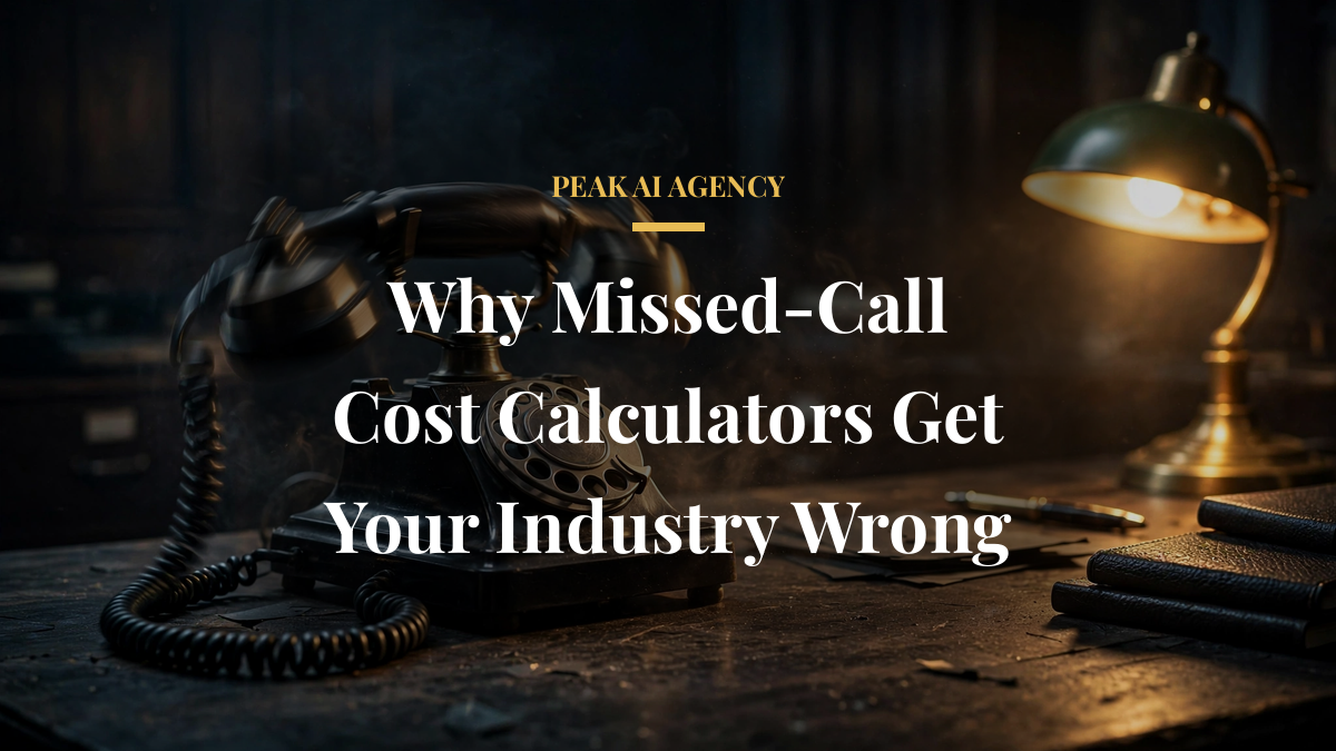 Why Missed-Call Cost Calculators Get Your Industry Wrong