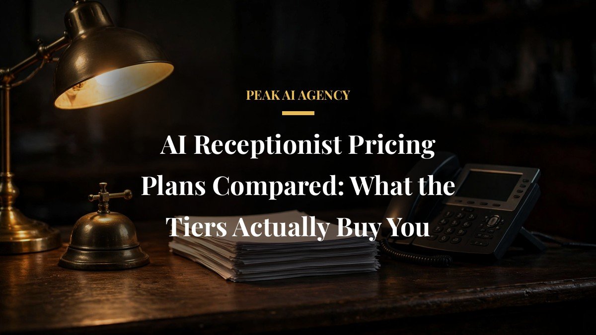 AI Receptionist Pricing Plans Compared: What the Tiers Actually Buy You