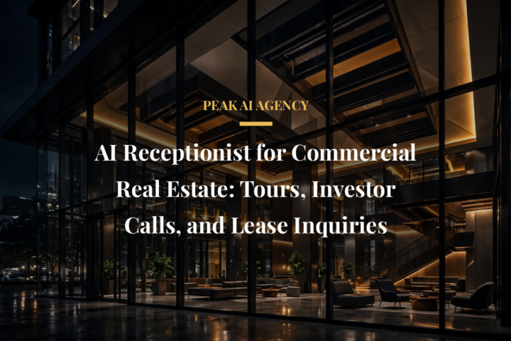 AI receptionist for commercial real estate scheduling property tours