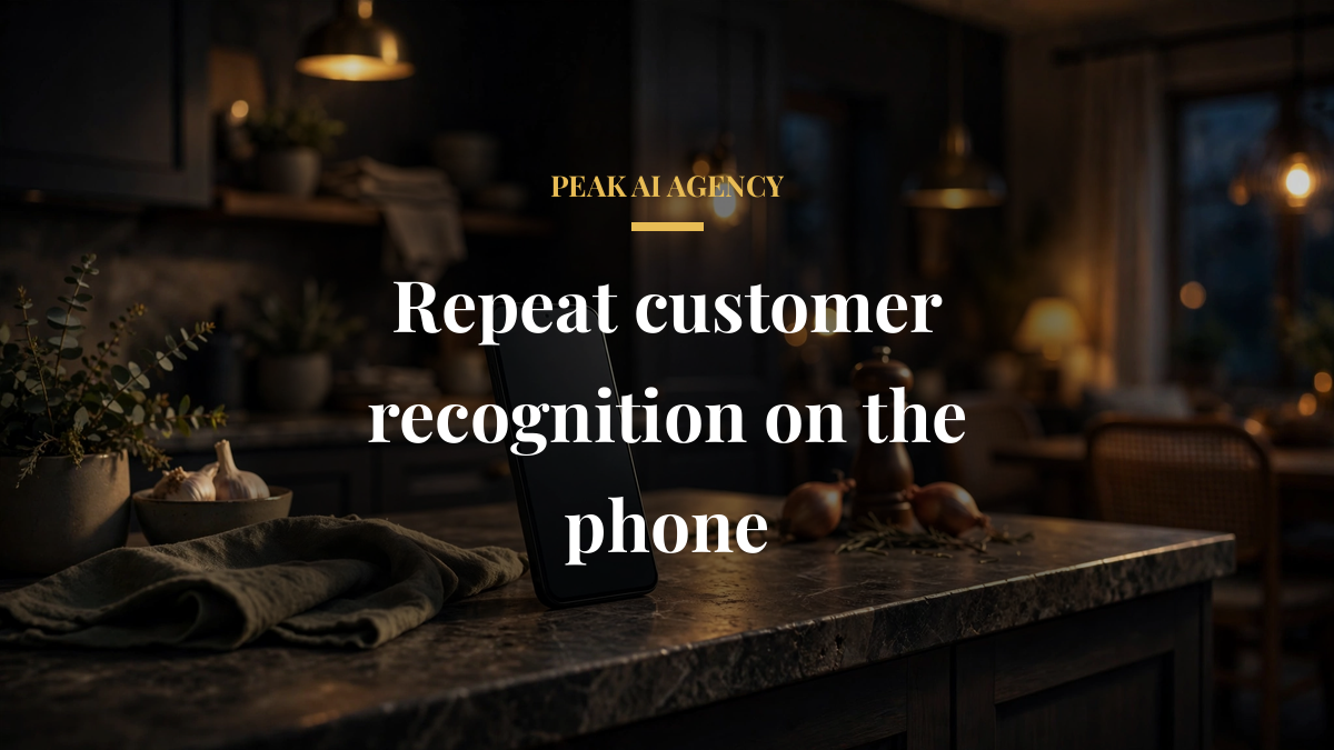 Repeat customer recognition on the phone