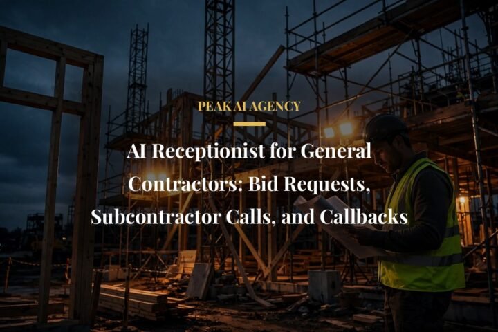 AI receptionist for general contractors