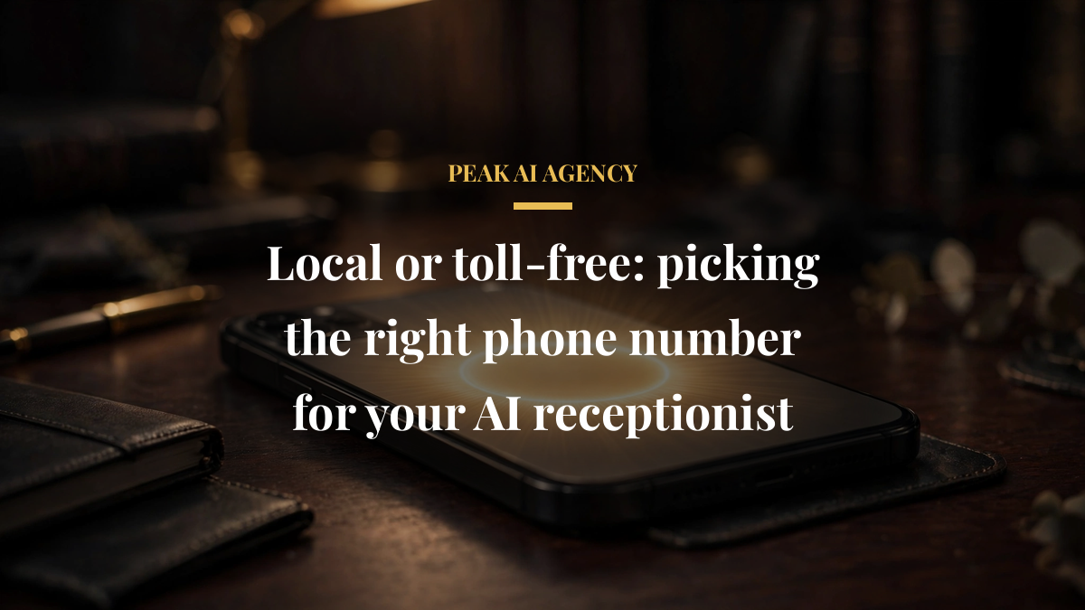 Local or toll-free: picking the right phone number for your AI receptionist