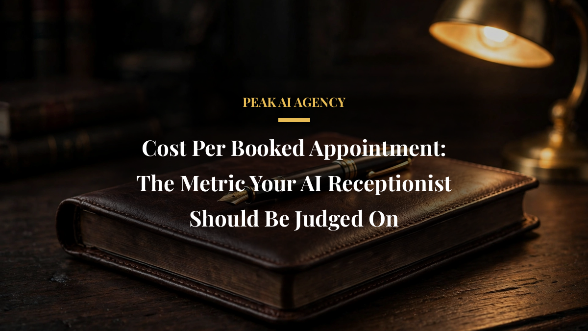 Cost Per Booked Appointment: The Metric Your AI Receptionist Should Be Judged On