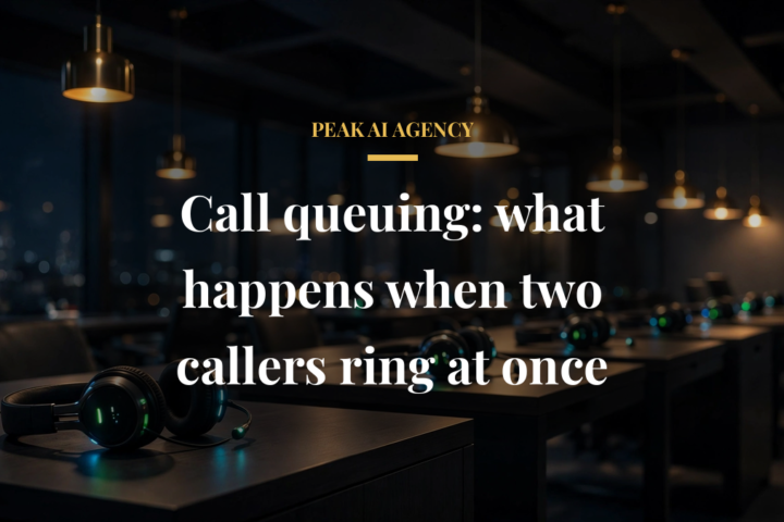 AI receptionist call queuing handling simultaneous incoming calls