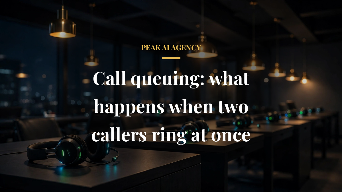 Call queuing: what happens when two callers ring at once