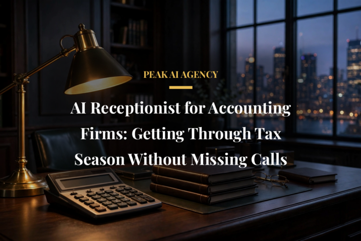 AI receptionist for accounting firms answering calls during tax season