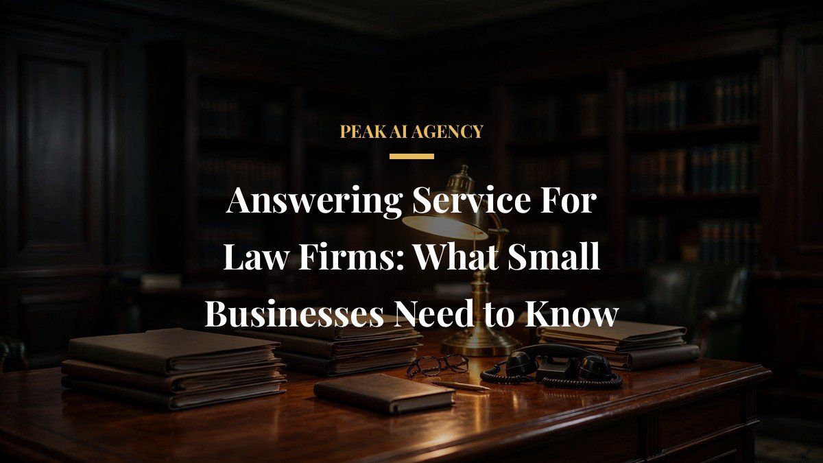 Answering Service For Law Firms: What Small Businesses Need to Know