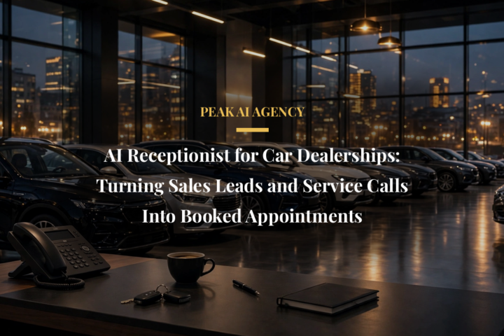 AI receptionist handling sales leads and service calls at a car dealership