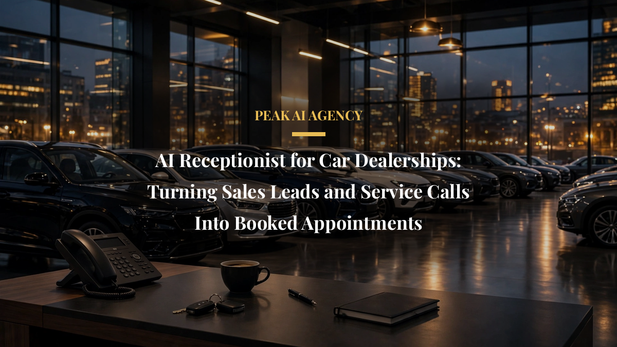 AI Receptionist for Car Dealerships: Turning Sales Leads and Service Calls Into Booked Appointments