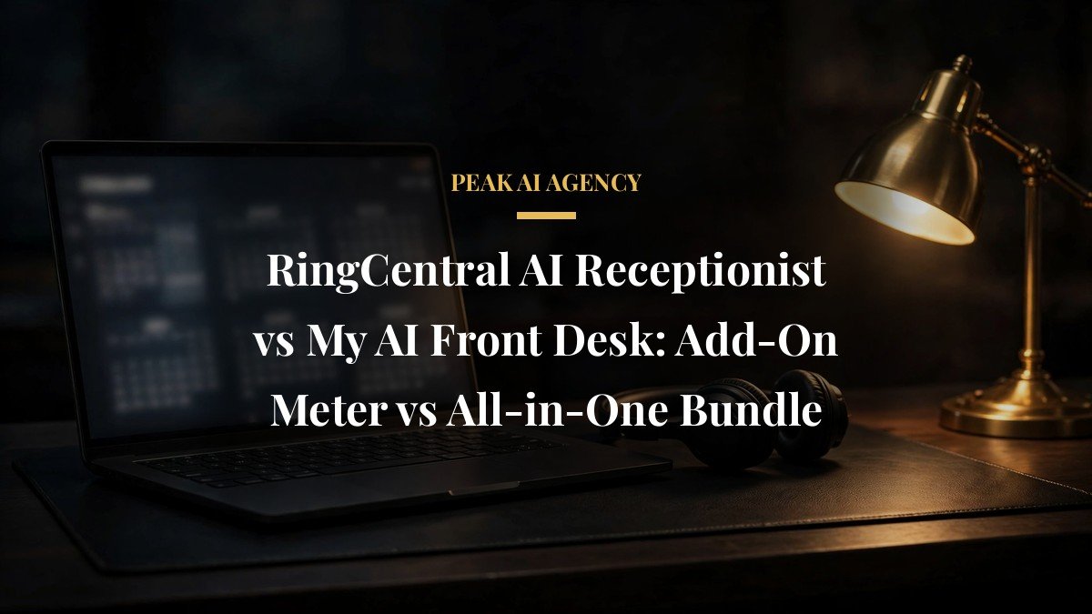 RingCentral AI Receptionist vs My AI Front Desk: Add-On Meter vs All-in-One Bundle