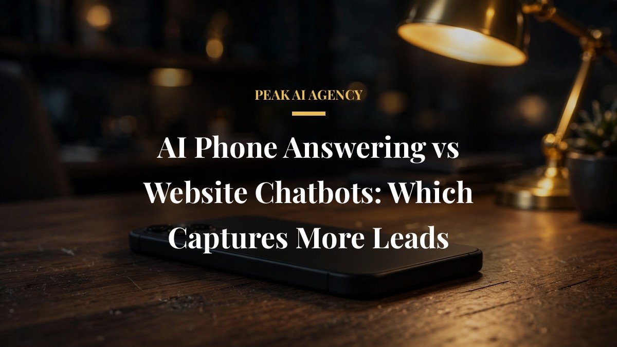 AI Phone Answering vs Website Chatbots: Which Captures More Leads