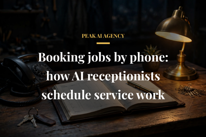 Booking service jobs by phone with an AI receptionist