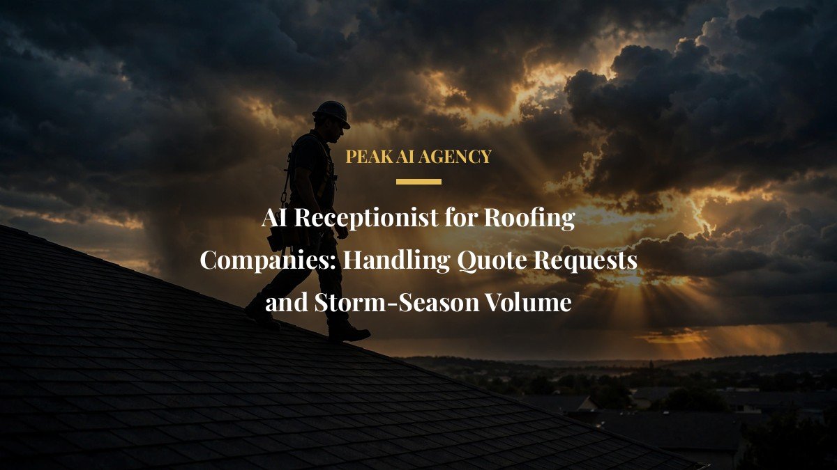 AI Receptionist for Roofing Companies: Handling Quote Requests and Storm-Season Volume