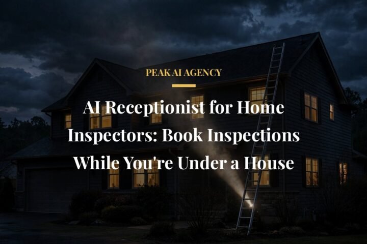 AI receptionist for home inspectors booking inspections