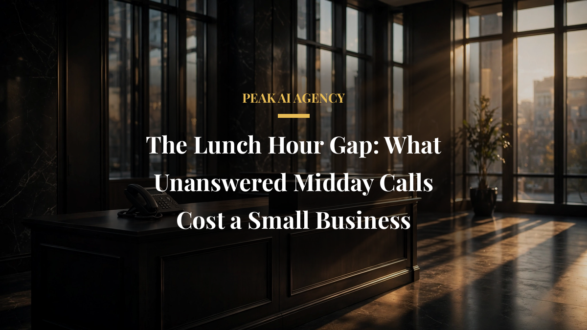 The Lunch Hour Gap: What Unanswered Midday Calls Cost a Small Business