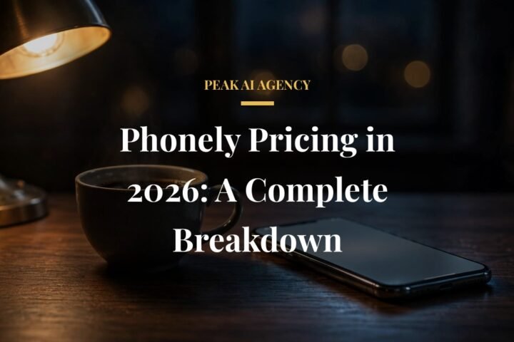 Phonely pricing plans including free AI answering tier in 2026