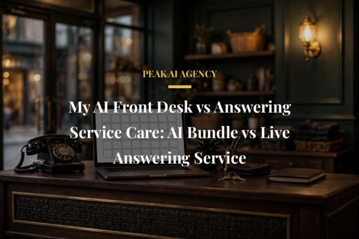 My AI Front Desk vs Answering Service Care comparison pricing features and reviews 2026