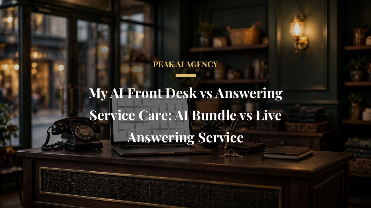 My AI Front Desk vs Answering Service Care: AI Bundle vs Live Answering Service