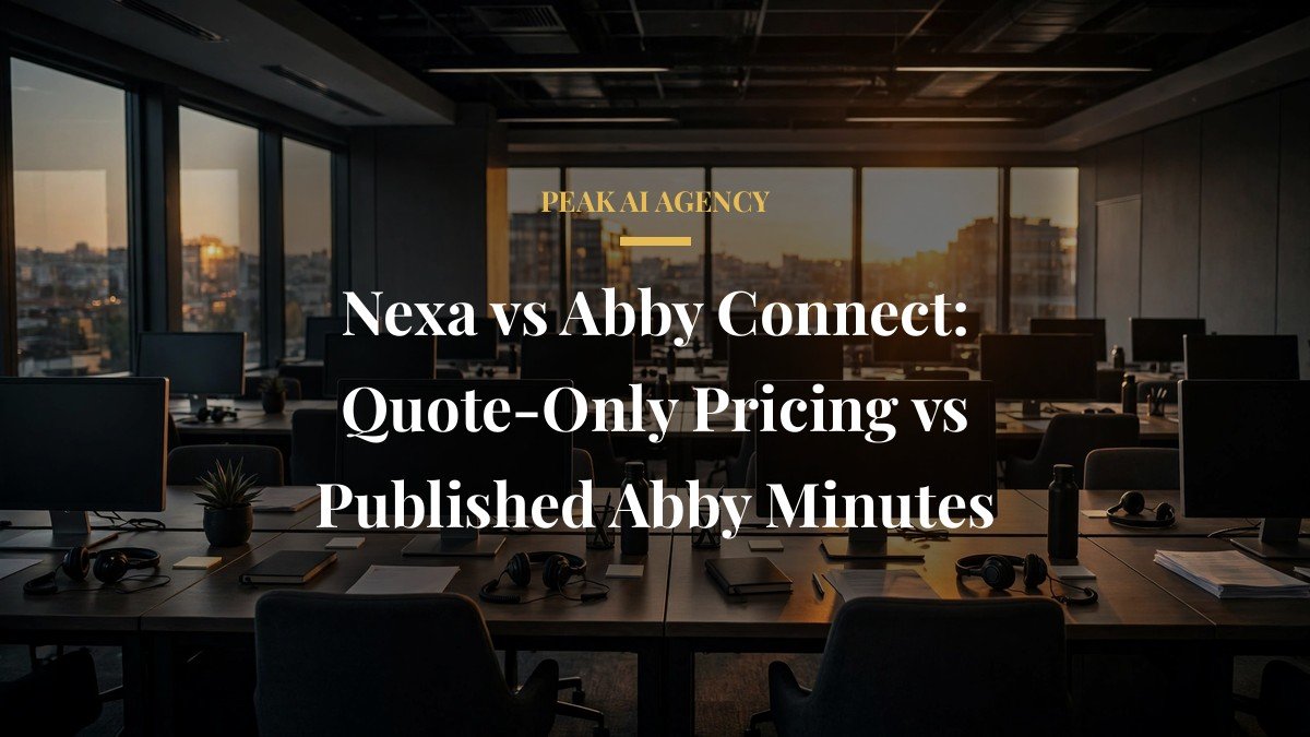 Nexa vs Abby Connect: Quote-Only Pricing vs Published Abby Minutes