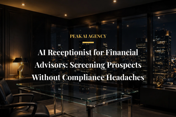 AI receptionist for financial advisors screening prospects