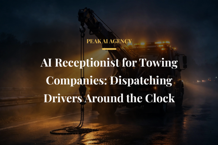 AI receptionist dispatching tow trucks around the clock for towing companies