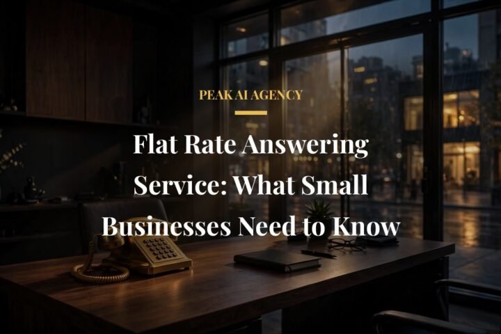 Flat rate answering service with one fixed monthly price and no per minute meter for small business calls