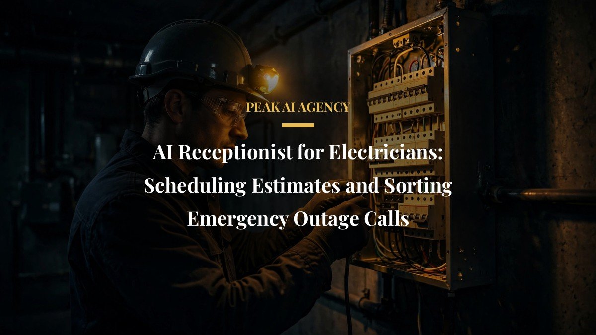AI Receptionist for Electricians: Scheduling Estimates and Sorting Emergency Outage Calls