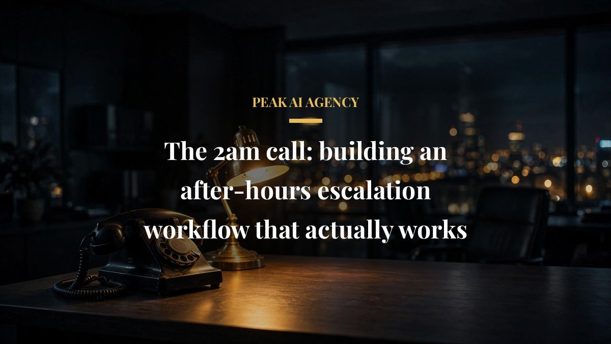 The 2am call: building an after-hours escalation workflow that actually works