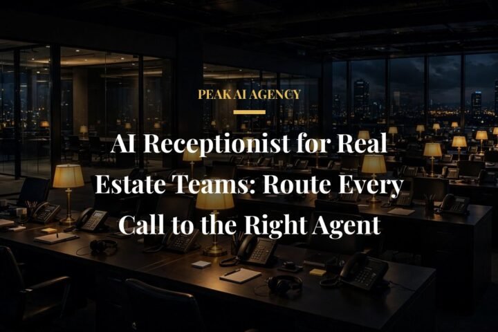 AI receptionist for real estate teams routing calls to the right agent