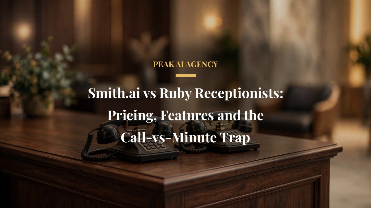 Smith.ai vs Ruby Receptionists: Pricing, Features and the Call-vs-Minute Trap
