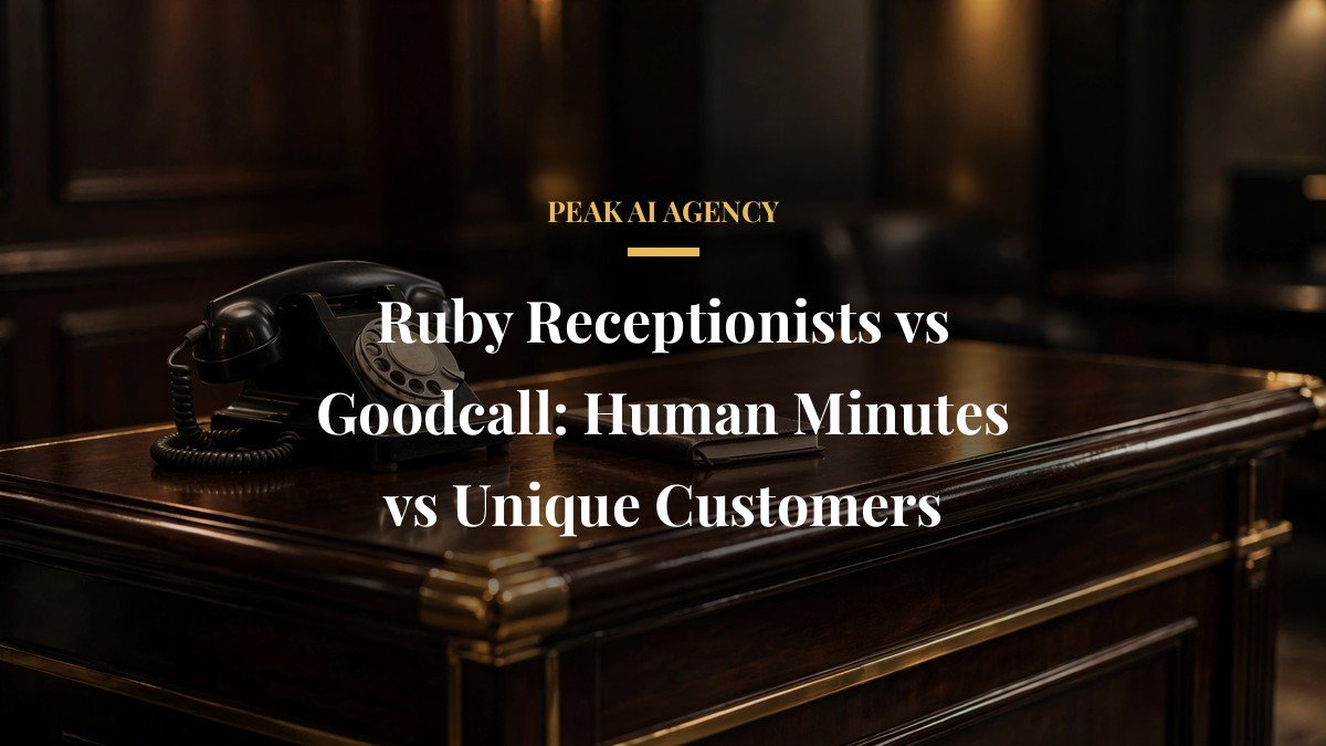 Ruby Receptionists vs Goodcall: Human Minutes vs Unique Customers