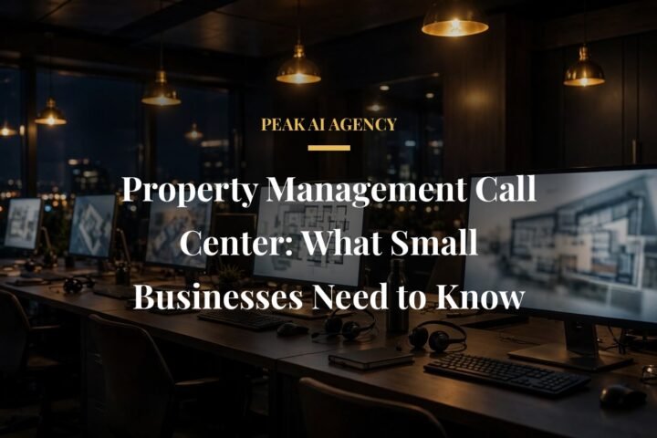 Property management call center team handling tenant maintenance calls and emergency dispatch