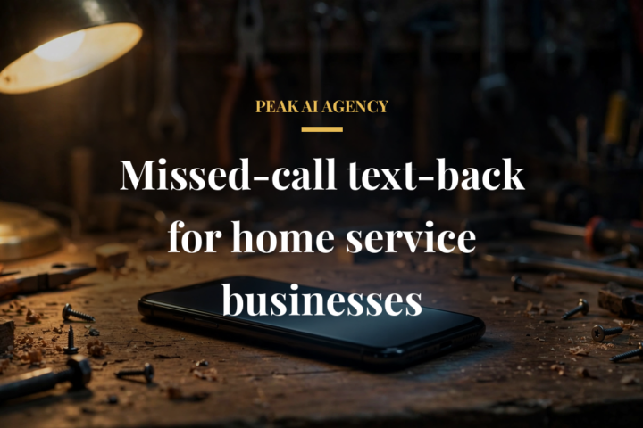 Missed-call text-back for home service businesses