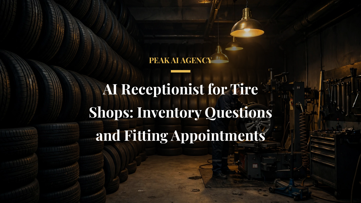 AI Receptionist for Tire Shops: Inventory Questions and Fitting Appointments