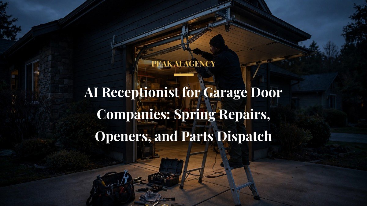 AI Receptionist for Garage Door Companies: Spring Repairs, Openers, and Parts Dispatch