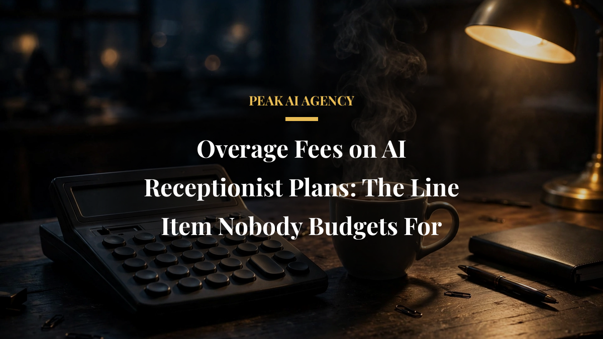 Overage Fees on AI Receptionist Plans: The Line Item Nobody Budgets For