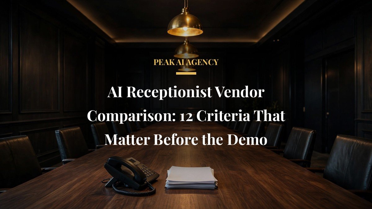 AI Receptionist Vendor Comparison: 12 Criteria That Matter Before the Demo