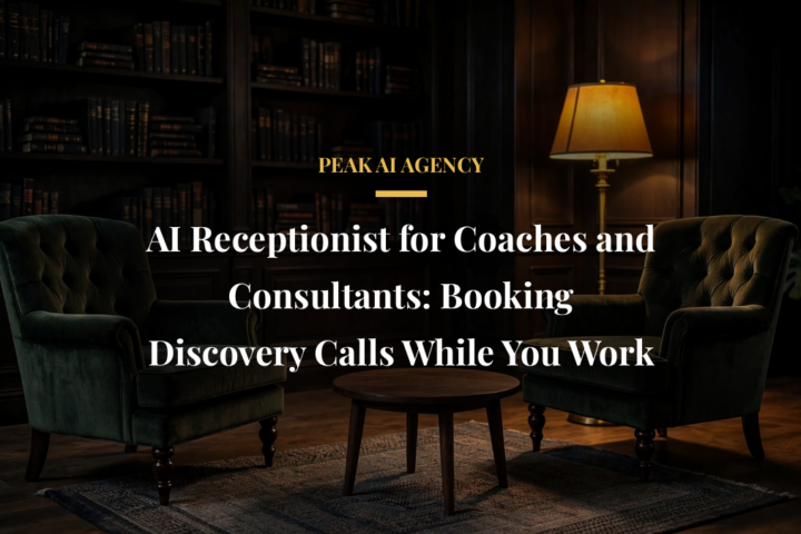 AI receptionist for coaches and consultants booking discovery calls