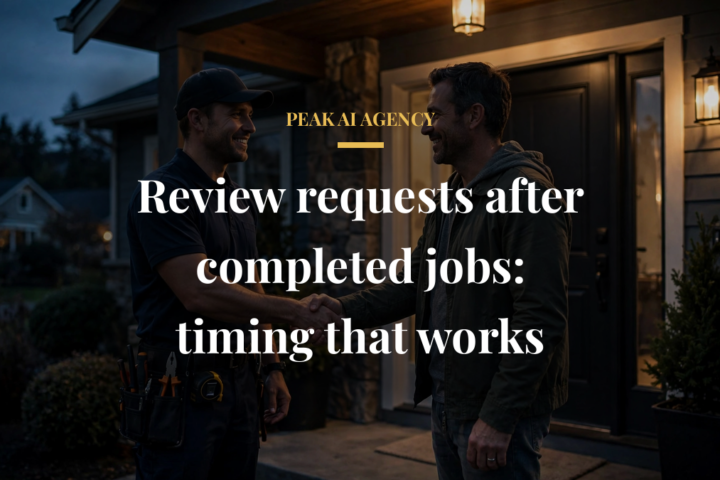 Review request timing after completed jobs