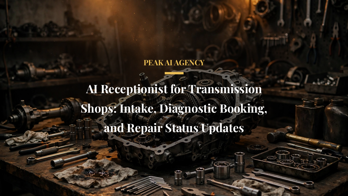 AI Receptionist for Transmission Shops: Intake, Diagnostic Booking, and Repair Status Updates