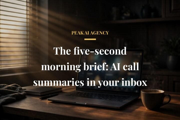 AI call summary morning brief - daily call digest in inbox