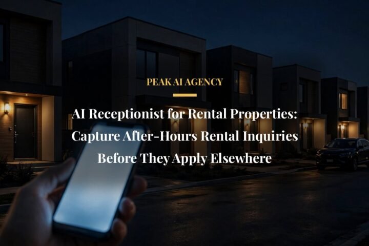 AI receptionist for rental properties capturing after-hours inquiries