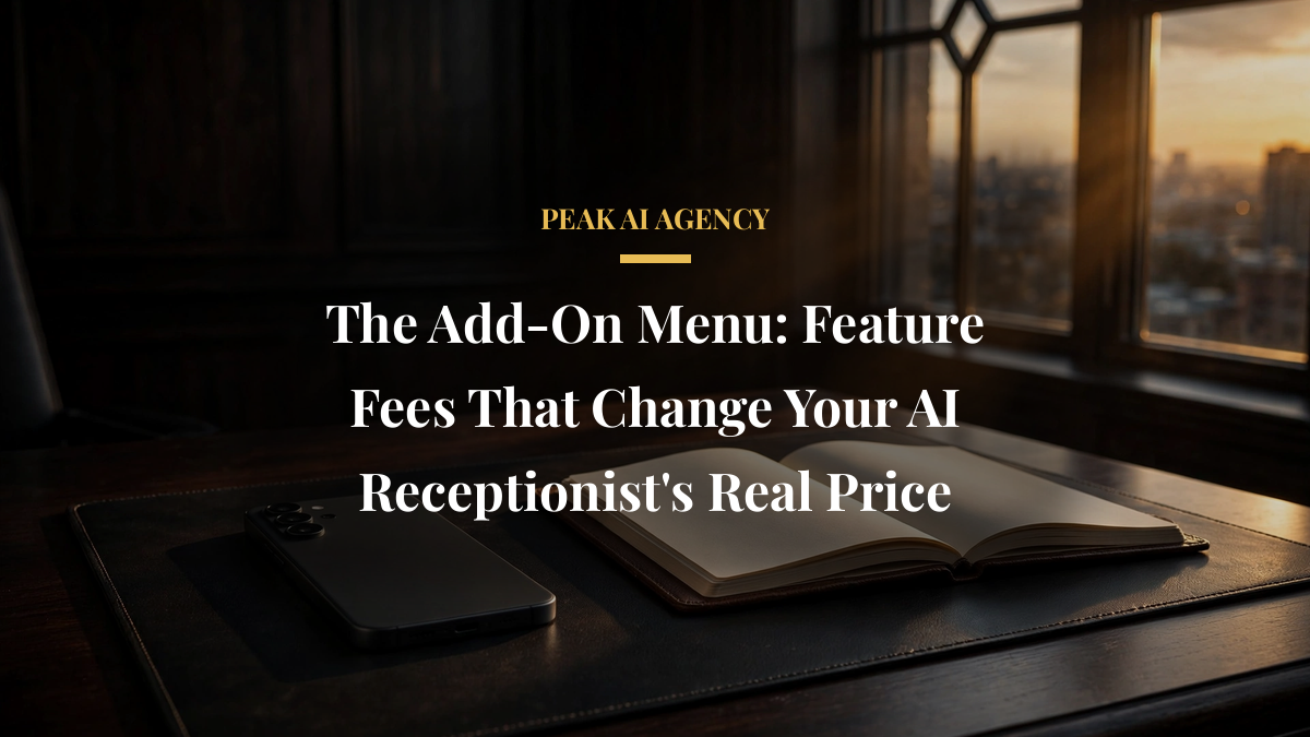 The Add-On Menu: Feature Fees That Change Your AI Receptionist’s Real Price
