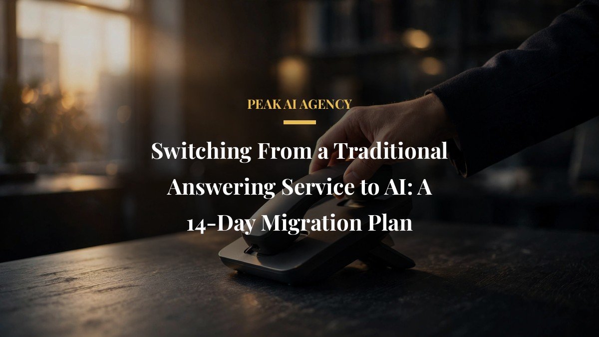 Switching From a Traditional Answering Service to AI: A 14-Day Migration Plan