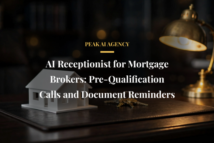 AI receptionist for mortgage brokers handling pre-qualification calls