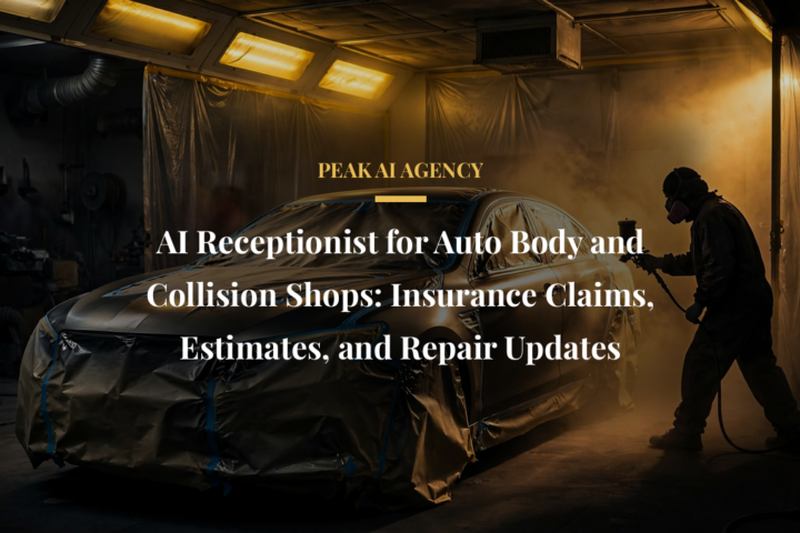 AI receptionist handling insurance claims for auto body and collision shops