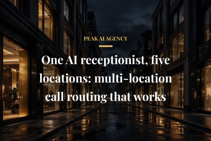 AI receptionist multi-location call routing for franchises