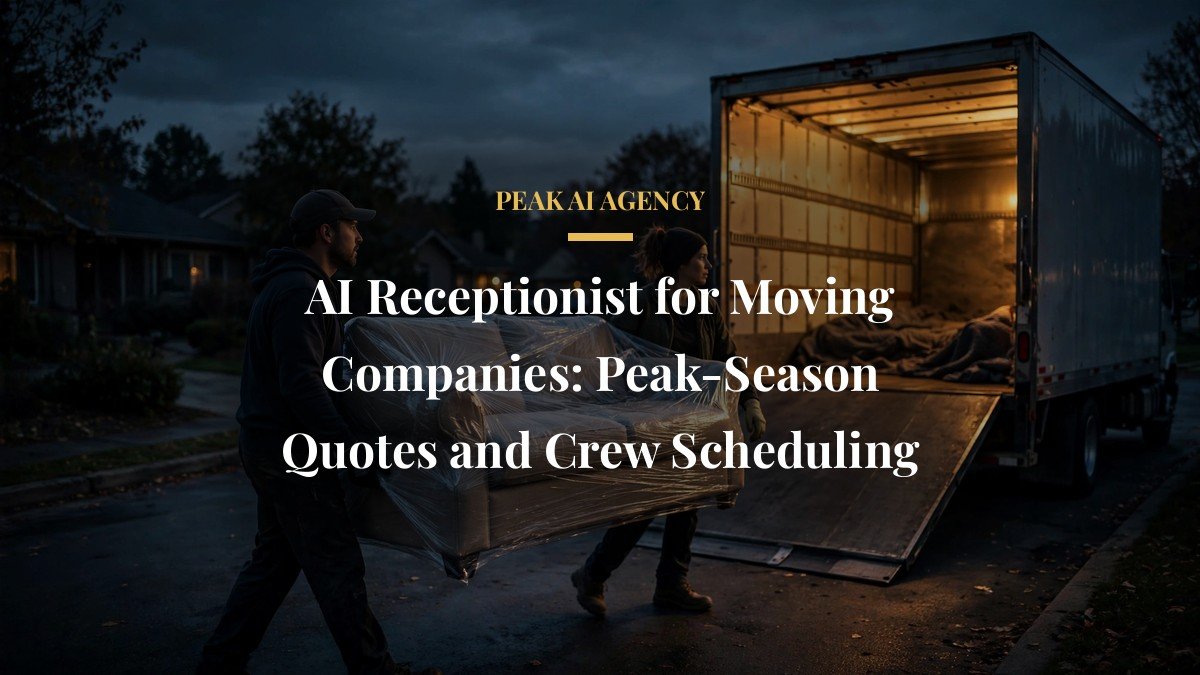 AI Receptionist for Moving Companies: Peak-Season Quotes and Crew Scheduling