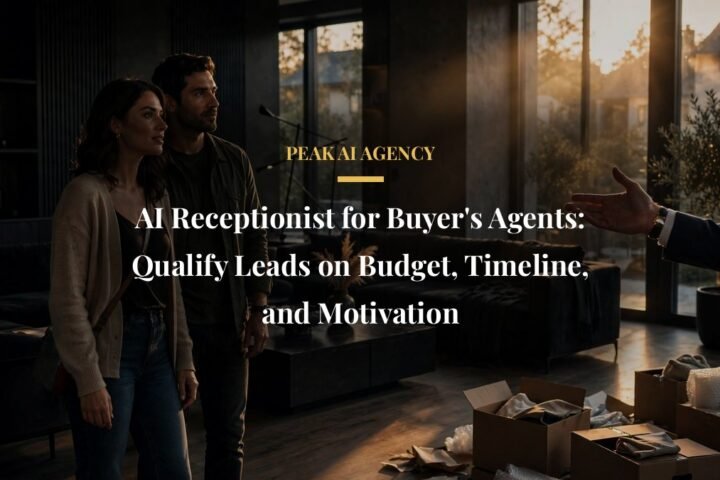 AI receptionist for buyer agents qualifying leads