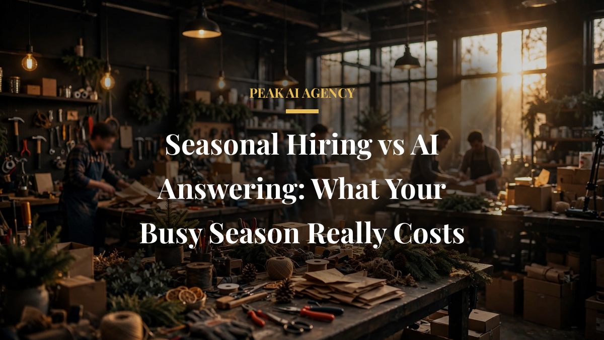 Seasonal Hiring vs AI Answering: What Your Busy Season Really Costs